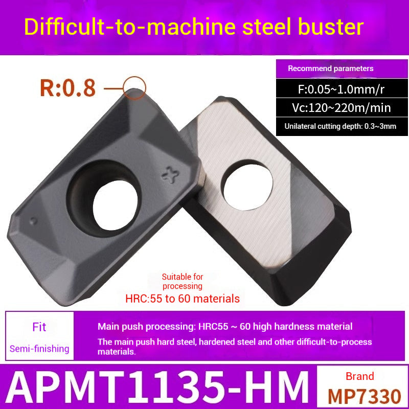 1025-CNC Milling Inserts APMT1135 Milling Blade 1604 Milling Head for Aluminum Alloy R0.8 Coated Rough Milling Machine Tool Pellets Shandong Denso Pricision Tools Co.,Ltd.